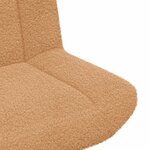 vidaXL Chaise pivotante Beige 63 x 75 x 76 cm Peau de mouton