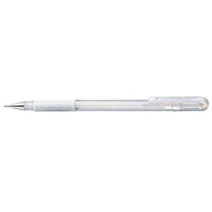 Stylo roller à encre gel hybrid gel grip k118l blanc x 12 pentel