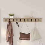 vidaXL Porte-manteau mural Chêne sonoma 100 x 10.5 x 10.5 cm