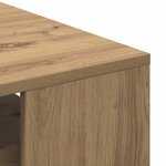 vidaXL Table basse chêne artisanal 55x55x42 cm bois d'ingénierie
