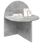 vidaXL Table de chevet Gris béton 40 x 35 5 x 45 5 cm