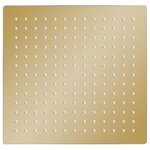 vidaXL Pomme de douche pluie Acier inoxydable 25x25 cm Carrée Doré