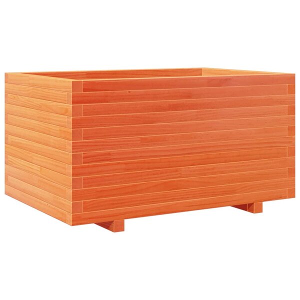 vidaXL Jardinière cire marron 90x60x49 5 cm bois de pin massif