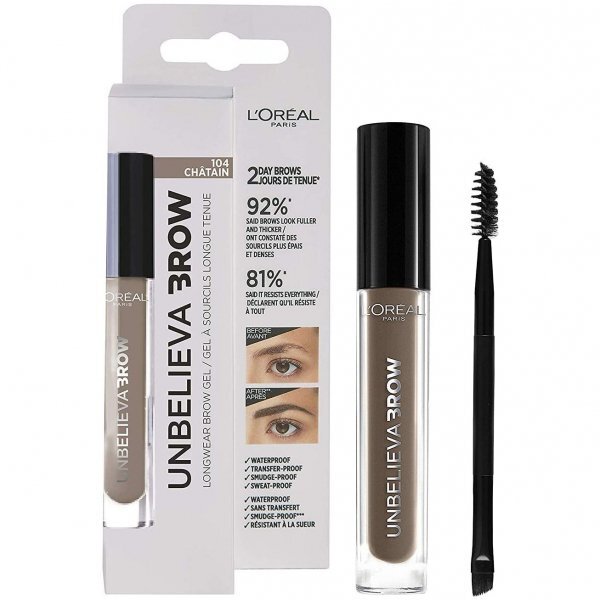 L'Oréal Paris - Gel à Sourcils Longue Tenue UNBELIEVA BROW - 104 Châtain