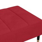 vidaXL Repose-pied Rouge bordeaux 78x56x32 cm Velours