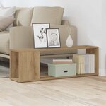 vidaXL Meuble TV chêne artisanal 100x24x32 cm bois d'ingénierie