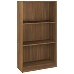vidaXL Bibliothèque Chêne marron 60x24x109 cm Bois d'ingénierie