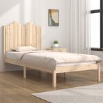 vidaXL Cadre de lit Bois de pin massif 100x200 cm