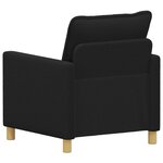 vidaXL Canapé Noir 76 x 81 x 87 5 cm Tissu