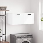 vidaXL Armoire murale blanc 80x36 5x35 cm bois d'ingénierie