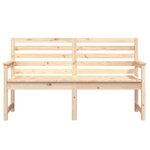 vidaXL Banc de jardin 159 5x48x91 5 cm bois massif de pin