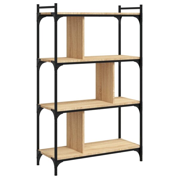 vidaXL Bibliothèque à 4 niveaux chêne sonoma 76x32x123 cm