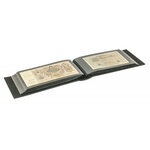 Album Firmo L pour ranger 108 billets de banque  lettres  photos. Couleur - Noir