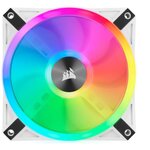 CORSAIR  QL120 RGB Blanc, 120mm RGB LED Fan, Triple Pack + Node CORE (CO-9050104-WW)