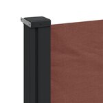 vidaXL Auvent latéral rétractable marron 160x600 cm