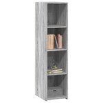 vidaXL Buffet sonoma gris 30x41x124 cm bois d'ingénierie