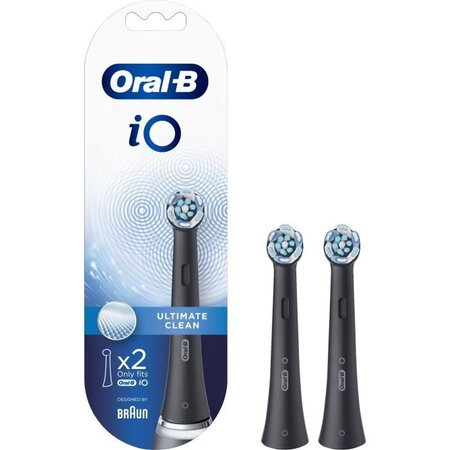 Oral-b io ultimate clean brossettes noires  2 x