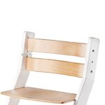 Chaise haute enfant SANDY blanc et verni