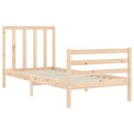 vidaXL Cadre de lit sans matelas 100x200 cm bois massif de pin