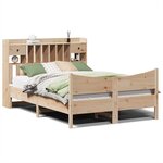 vidaXL Cadre de lit sans matelas 140x190 cm bois de pin massif