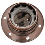 vidaXL Douilles de lampe 2 Pièces bronze rouge E27