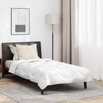 vidaXL Duvet d'été avec oreiller 2 Pièces Blanc 155 x 220 cm Microfibre