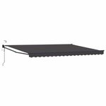 vidaXL Auvent rétractable électrique Anthracite 4 × 3 m