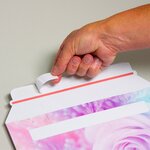 Lot de 50 enveloppes carton b-box 4 imprimée rose format 250x353 mm