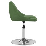 vidaXL Chaises pivotantes à manger lot de 2 Vert foncé Velours