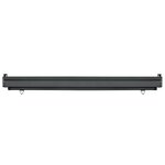 vidaXL Auvent latéral de balcon 122x250 cm noir