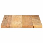 vidaXL Dessus de table 60x50x2 5 cm rectangulaire bois massif manguier