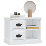vidaXL Table de chevet blanc 60x35 5x45 cm
