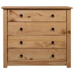 vidaXL Armoire latérale 80x40x73 cm Pin Assortiment Panama