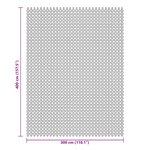 vidaXL Tapis de sol de camping vert 4x3 m