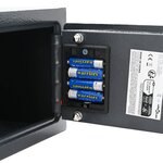 vidaXL Coffre-fort numérique électronique Gris Foncé 23x17x17 cm Acier