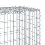 vidaXL Panier gabion avec couvercle 800x50x150 cm fer galvanisé