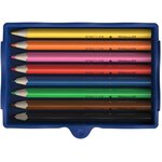 Kreativfabrik crayon de couleur en 8 couleurs assorties pelikan