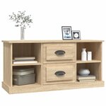vidaXL Meuble TV chêne sonoma 99 5x35 5x48 cm bois d'ingénierie