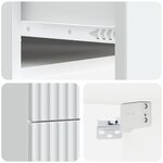 vidaXL Cabinet de chevet mural avec tiroir Blanc 34 5 x 33 x 40 cm