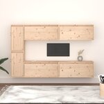 vidaXL Meubles TV 6 Pièces Bois massif de pin