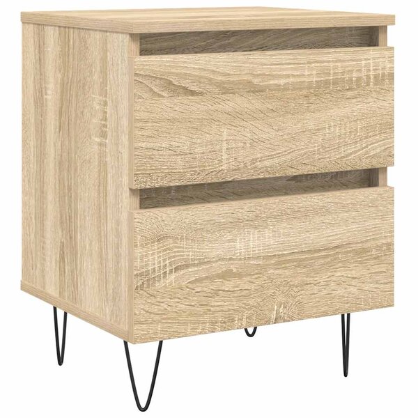 vidaXL Table de chevet chêne sonoma 40x35x50 cm bois d’ingénierie