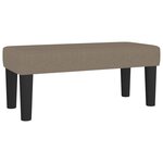 vidaXL Sommier à lattes de lit avec matelas taupe 120x190 cm tissu