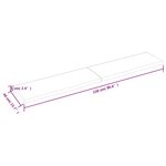 vidaXL Étagère murale marron foncé bois chêne massif traité