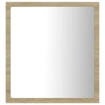 Miroir led de salle de bain 40 x 8 5 x 37 cm acrylique chêne 02_0006961