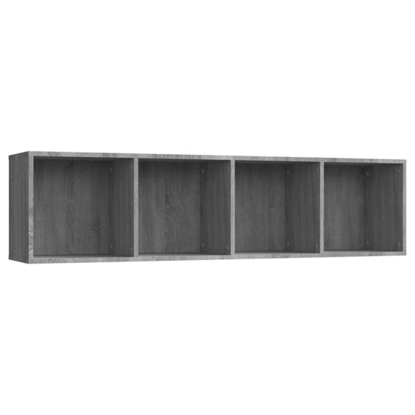 vidaXL Bibliothèque/Meuble TV Sonoma gris 143x30x36cm Bois ingénierie