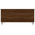 vidaXL Table basse Chêne marron 90x44 5x45 cm Bois d'ingénierie