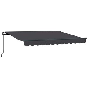 vidaXL Auvent Rétractable Anthracite 300 x 200 cm tissu
