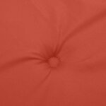 vidaXL Coussins de chaise à dossier bas lot de 4 rouge mélangé tissu