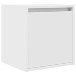 vidaXL Tables de chevet murales 2 Pièces blanc 38x34x40 cm