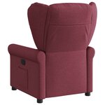 vidaXL Fauteuil inclinable Rouge bordeaux Tissu